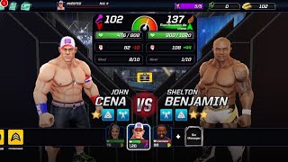 WWE Shelton Benjamin vs John Cena mobile [upl. by Halyahs]