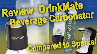 Review DrinkMate Beverage Carbonator and comparison w Sparkel [upl. by Abner]