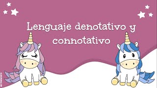 Lenguaje denotativo y connotativo  Literatura [upl. by Aneel]