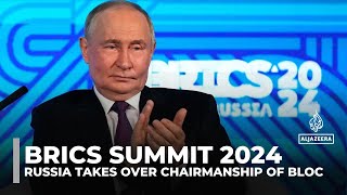 BRICS summit 2024 Russia takes over chairmanship of bloc [upl. by Janith916]