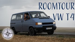 fourontheroad  Roomtour VW T4 Ausbau  Camper mit Wohnmobilzulassung [upl. by Mansoor392]