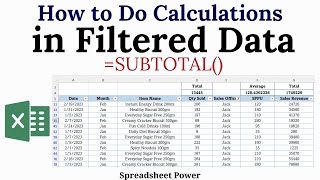 How to Do Calculations in Data Filter Mode in Excel [upl. by Macri]