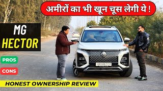 New MG Hector Facelift 2024  Ownership Review  MG Hector Pros And Cons [upl. by Notgnilliw]