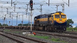 WDG4D 70770 with blc wagon rake amp WDG4G 49435 hauling tanker rake [upl. by Celka135]