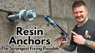 How to Use Resin Anchors to Fix Heavy Things to Brick Block and Concrete  Complete DIY Guide [upl. by Pacian]