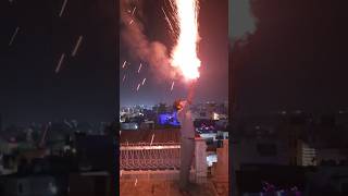 30 shots in hand💥 firecracker fireworks standardfireworks skyshot trending viralvideo shorts [upl. by Odnuges]