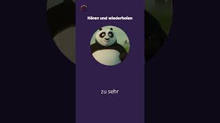 Deutsch lernen Kung Fu Panda🐼 auf Deutsch Sprachtraining mit Film Learn German with cartoon ampmovie [upl. by Aisatal]