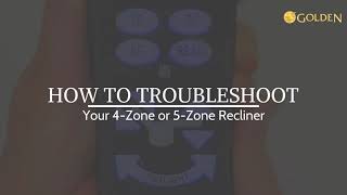 Golden Technologies Troubleshooting for 4 and 5Zone Power Lift Chair Recliners [upl. by Nodearb]