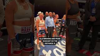 Elle Brooke vs Paige VanZant ends a draw 🤯 misfitsboxing boxing [upl. by Nordine]