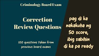 Correction Review Questions  Correctional Administration [upl. by Feeney]