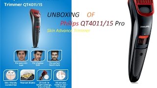 Unboxing of Philips QT401115 Pro Skin Advanced Trimmer For Men [upl. by Cassella891]