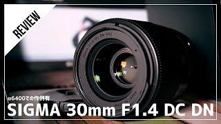 【SIGMA 30mm F14 DC DN 】SONY APSC用単焦点レンズのレビュー！α6400と相性良し！ [upl. by Wallache]