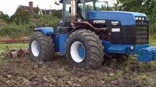 Ford Tractor 9680 and prototype 4m folding subsoiler Jul 10 2009 [upl. by Ahsienyt]