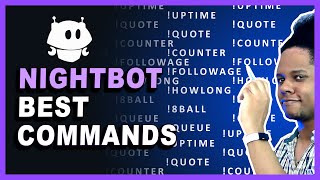 How to add NIGHTBOT Popular Custom Commands uptime counter followage quote queue etc [upl. by Lashondra68]