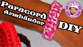 Paracord Armband selber machen DIY Anleitung tutorial  Kinderkanal [upl. by Doniv]