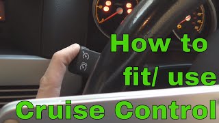 How to InstallActivate Cruise Control [upl. by Chelsea]