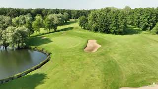 Golf de Soufflenheim BadenBaden  drone aerial video  hole14 [upl. by Enimisaj762]