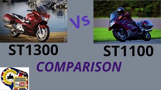 Honda ST1100 vs ST1300 Pan European [upl. by Nylyram872]