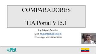 Comparadores en TIA Portal [upl. by Naam]