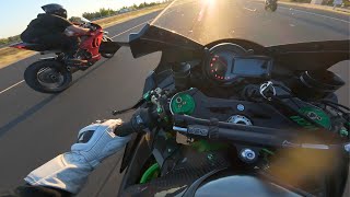 NINJA H2R TOP SPEED TEST [upl. by Ayahsal746]