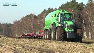 DEUTZ FAHR 9340 TTV at work in the Netherlands [upl. by Timmie]