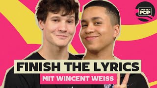 WINCENT WEISS vs JEROME 🎙 in der Finish the Lyrics Challenge [upl. by Mazman]