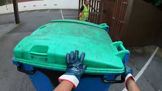 TRADE WASTE OPERATIVE  RECYCLING LORRY  BIN MAN  HGV CLASS 2 DRIVER UK POV [upl. by Levram]