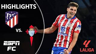 LASTMINUTE WIN 🔥 Atletico Madrid vs Celta Vigo  LALIGA Highlights  ESPN FC [upl. by Ycnaffit]