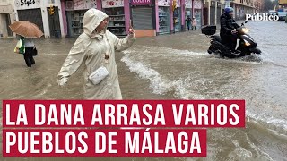 Estas son las imágenes más impactantes del paso de la DANA por Málaga [upl. by Mancino516]