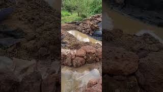 Ecological Pond making  Kannada PondfishpondKannadaGardenGardeningWaterbodyFishAquatic [upl. by Dido]