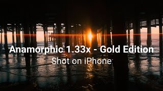 Anamorphic 133x  Gold Edition  iPhone 15 Pro  SANDMARC [upl. by Amandy]