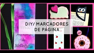 DIY 4 IDEAS ORIGINALES PARA HACER SEPARADORES DE LIBROS [upl. by Nicko657]