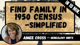 Simplified Steps for Using the 1950 US Census [upl. by Ojok831]