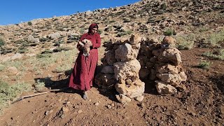 Documentary about making a toilet in the mountains by a nomadic woman with 3 children  Part 13 [upl. by Ocihc]