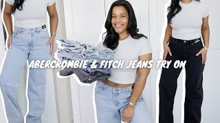 ABERCROMBIE amp FITCH DENIM JEANS HAUL  TRY ON  SIZE UK 14  2024  Oriana White [upl. by Rufford674]