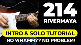 214 RIVERMAYA INTRO amp SOLO Tutorial Guitar Lesson with TAB [upl. by Arutek991]