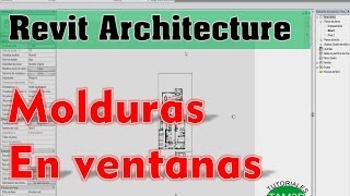 COMO HACER MOLDURA  CORNISA  EN VENTANA Revit Architecture [upl. by Eyde]