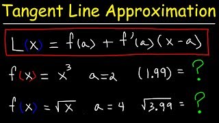 Finding The Linearization of a Function Using Tangent Line Approximations [upl. by Aube]