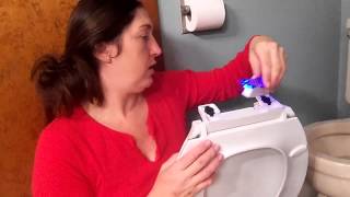 Kohler nite lite toilet seat installation and review [upl. by Akenehs247]