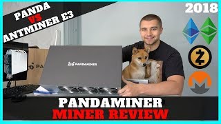 Pandaminer B3 Pro 230 mhs ETH GPU Mining Rig 2018 Review VS Bitmain Antminer E3 [upl. by Thistle914]