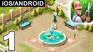 Gardenscapes  Walkthrough Level 1  Restoring Garden  iOS Android [upl. by Chuah535]