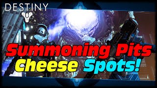 Destiny Summoning Pits Strike Glitch amp Cheese Spots How To Solo Summoning Pits Strike In Destiny [upl. by Mallin]