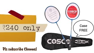 Cosco Badminton racquet for ₹240 only  4 colors  purchase link in description  cosco badminton [upl. by Gershon]