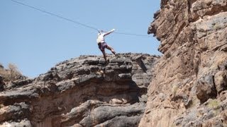 Snake Gorge Via Ferrata Oman [upl. by Ariec698]