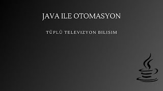 Java İle Otomasyon Örneği [upl. by Burnett980]