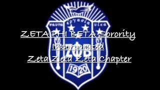 Zeta Zeta Zeta Chapter of Zeta Phi Beta Sorority Inc  About Us [upl. by Oah]