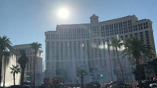 Bellagio fountain show view from across the street on 92224 [upl. by Teddi]