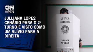 Julliana Lopes Cenário para o 2º turno é visto como um alívio para a direita  CNN ARENA [upl. by Reinhard]