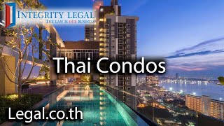 quotForeigners Can Own Condominium Units But Not Landquot in Thailand [upl. by Euqinobe]