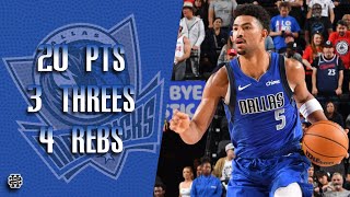 Quentin Grimes 20 pts 3 threes 4 rebs vs Clippers 2024 Preseason [upl. by Karlik]